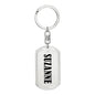 Suzanne v01 - Luxury Dog Tag Keychain