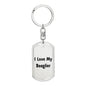 Love My Beaglier v4 - Luxury Dog Tag Keychain