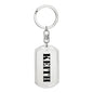 Keith - Luxury Dog Tag Keychain