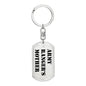 Army Ranger's Mother - Luxury Dog Tag Keychain