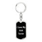 Love My Irish Terrier v5 - Luxury Dog Tag Keychain