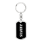 Jarvis v2 - Luxury Dog Tag Keychain