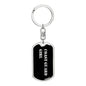 Coast Guard Girl v2 - Luxury Dog Tag Keychain
