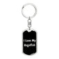 Love My Angelfish v2 - Luxury Dog Tag Keychain