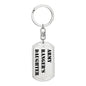 Army Ranger's Daughter - Luxury Dog Tag Keychain