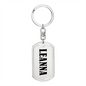 Leanna v01 - Luxury Dog Tag Keychain