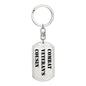 Combat Veteran's Cousin - Luxury Dog Tag Keychain