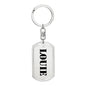 Louie - Luxury Dog Tag Keychain