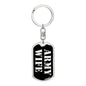 Army Wife v2 - Luxury Dog Tag Keychain
