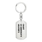 Coast Guardsman's Grandpa - Luxury Dog Tag Keychain