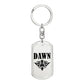 Dawn v01a - Luxury Dog Tag Keychain