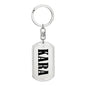 Kara v01 - Luxury Dog Tag Keychain