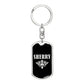 Sherry v02a - Luxury Dog Tag Keychain