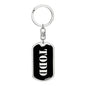 Todd v3 - Luxury Dog Tag Keychain