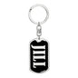 Jill v02 - Luxury Dog Tag Keychain