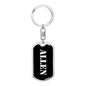 Allen v3 - Luxury Dog Tag Keychain