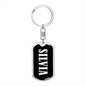 Silvia v02 - Luxury Dog Tag Keychain