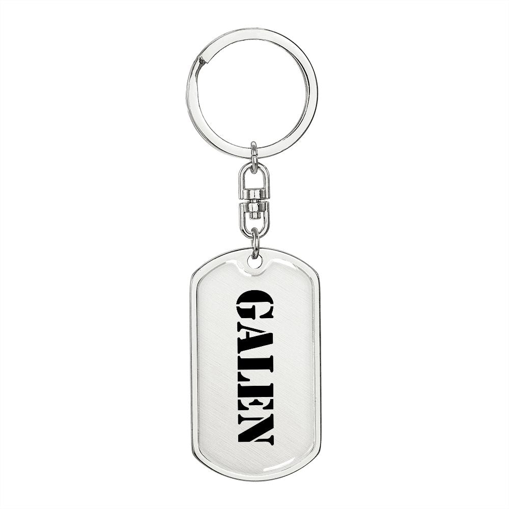 Galen - Luxury Dog Tag Keychain