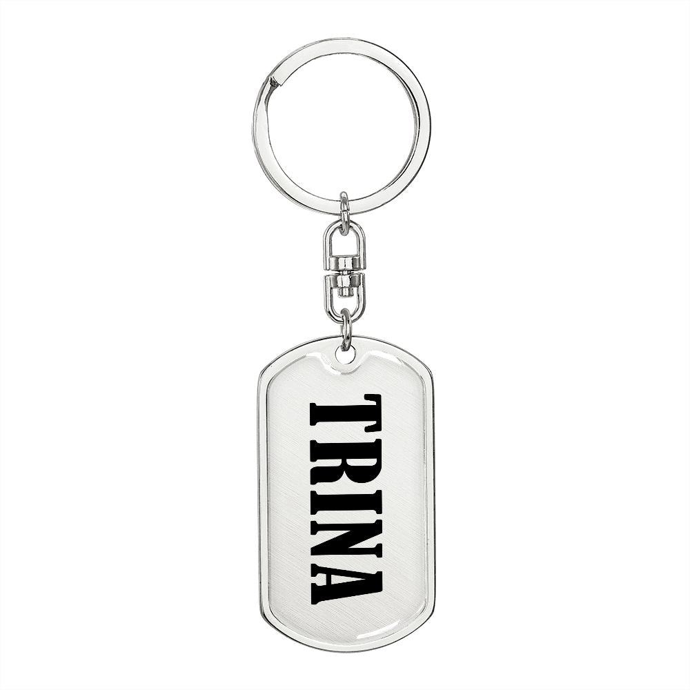 Trina v01 - Luxury Dog Tag Keychain