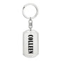 Colleen v01 - Luxury Dog Tag Keychain