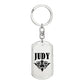 Judy v01a - Luxury Dog Tag Keychain