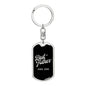 Best Father Since 2008 v3 - Luxury Dog Tag Keychain