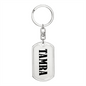 Tamra v01 - Luxury Dog Tag Keychain
