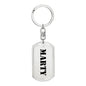 Marty - Luxury Dog Tag Keychain