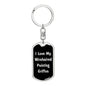 Love My Wirehaired Pointing Griffon v5 - Luxury Dog Tag Keychain