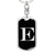 Initial E v2a - Luxury Dog Tag Keychain