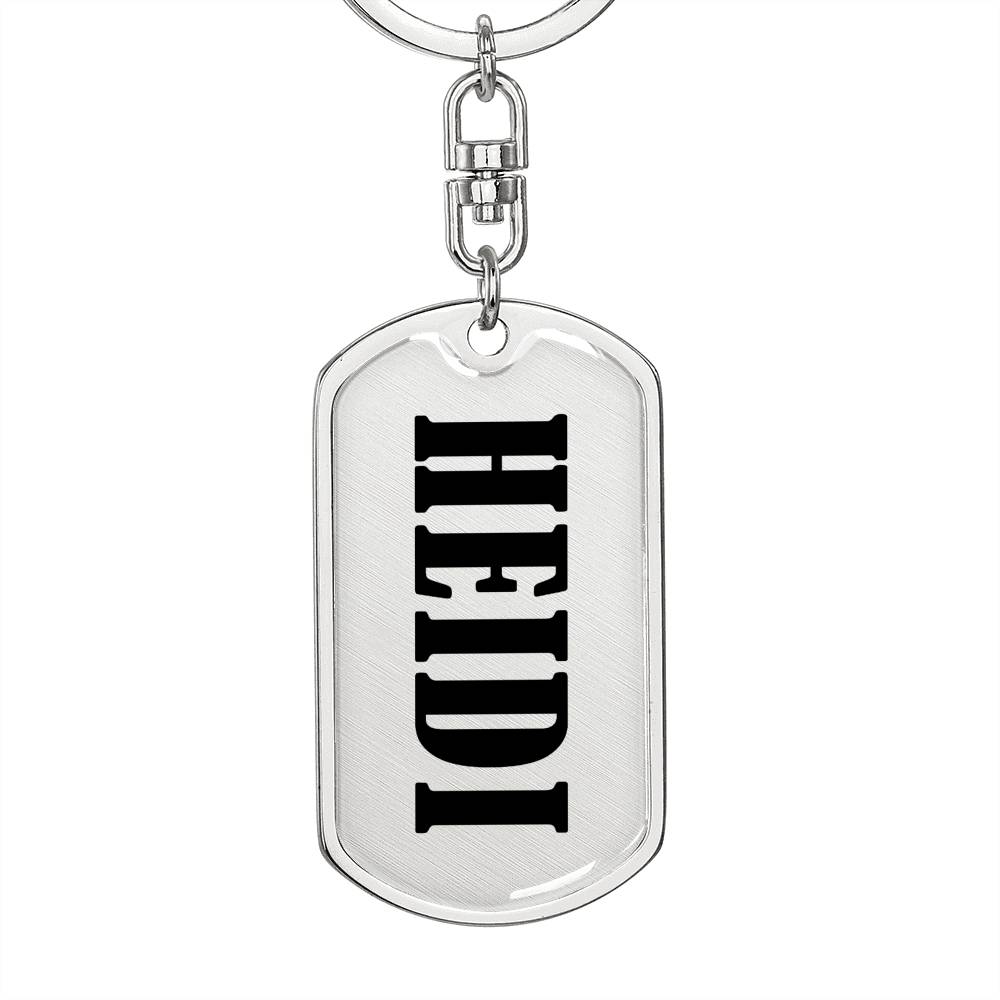 Heidi v01 - Luxury Dog Tag Keychain