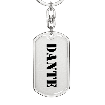 Dante - Luxury Dog Tag Keychain