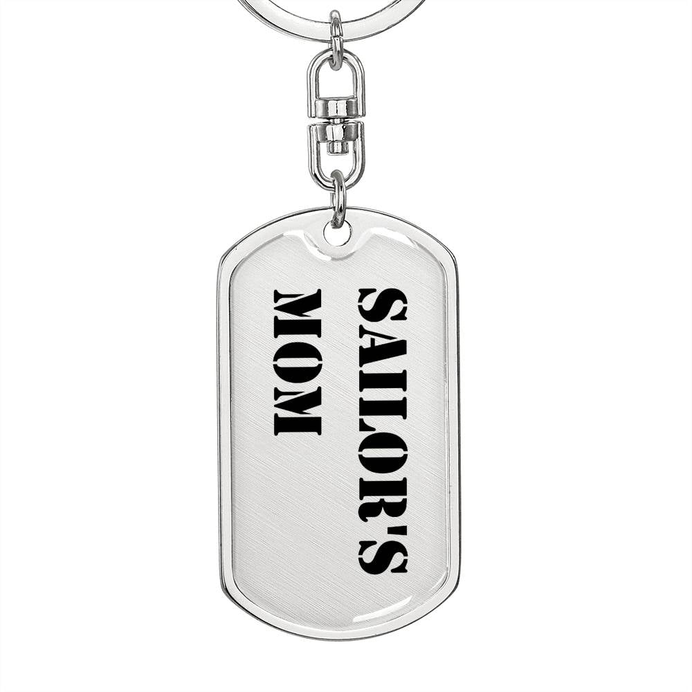 Sailor's Mom - Luxury Dog Tag Keychain