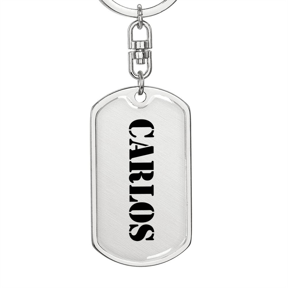 Carlos - Luxury Dog Tag Keychain
