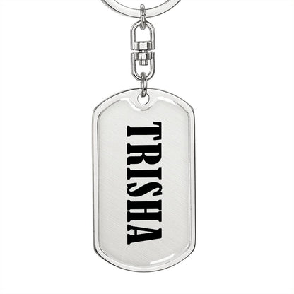 Trisha v01 - Luxury Dog Tag Keychain