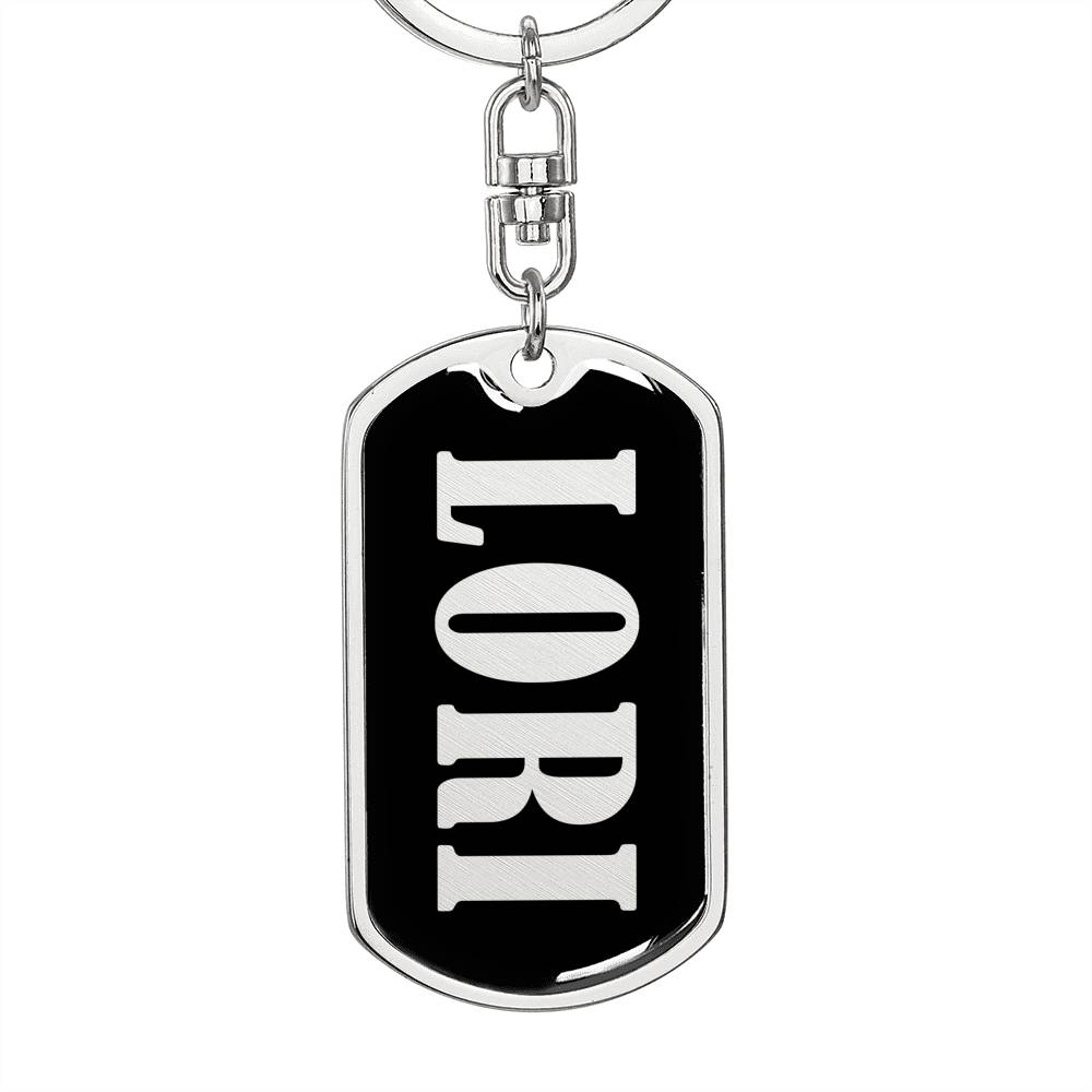 Lori v02 - Luxury Dog Tag Keychain
