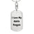 Love My Adelie Penguin - Luxury Dog Tag Keychain