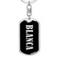 Blanca v02 - Luxury Dog Tag Keychain