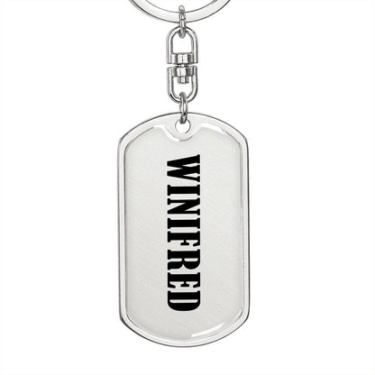 Winifred v01 - Luxury Dog Tag Keychain