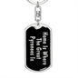 Great Pyrenees's Home v2 - Luxury Dog Tag Keychain