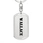 Wallace - Luxury Dog Tag Keychain