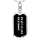 Coast Guard Grandson v2 - Luxury Dog Tag Keychain