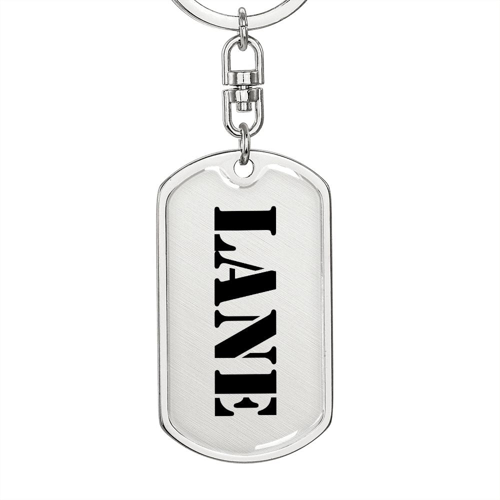 Lane - Luxury Dog Tag Keychain