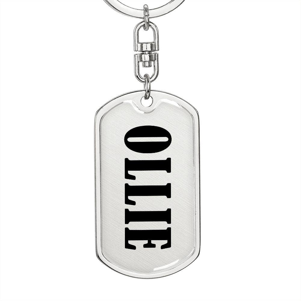 Ollie v01 - Luxury Dog Tag Keychain