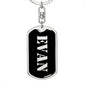 Evan v3 - Luxury Dog Tag Keychain