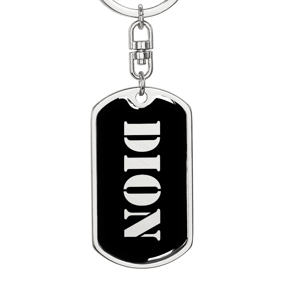 Dion v2 - Luxury Dog Tag Keychain
