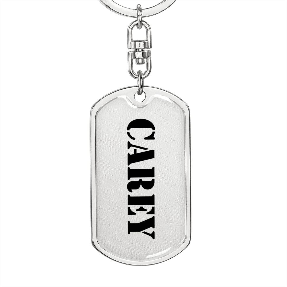Carey - Luxury Dog Tag Keychain