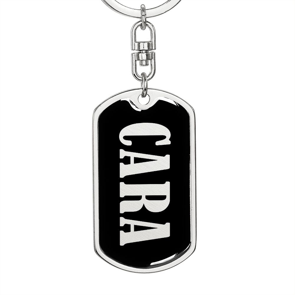 Cara v02 - Luxury Dog Tag Keychain