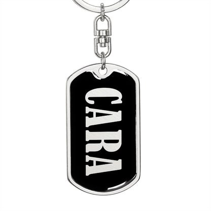 Cara v02 - Luxury Dog Tag Keychain
