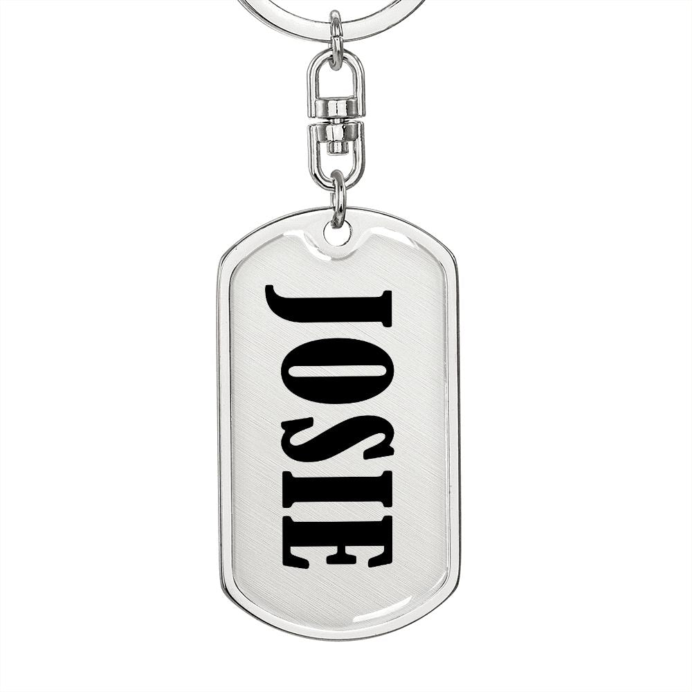 Josie v01 - Luxury Dog Tag Keychain